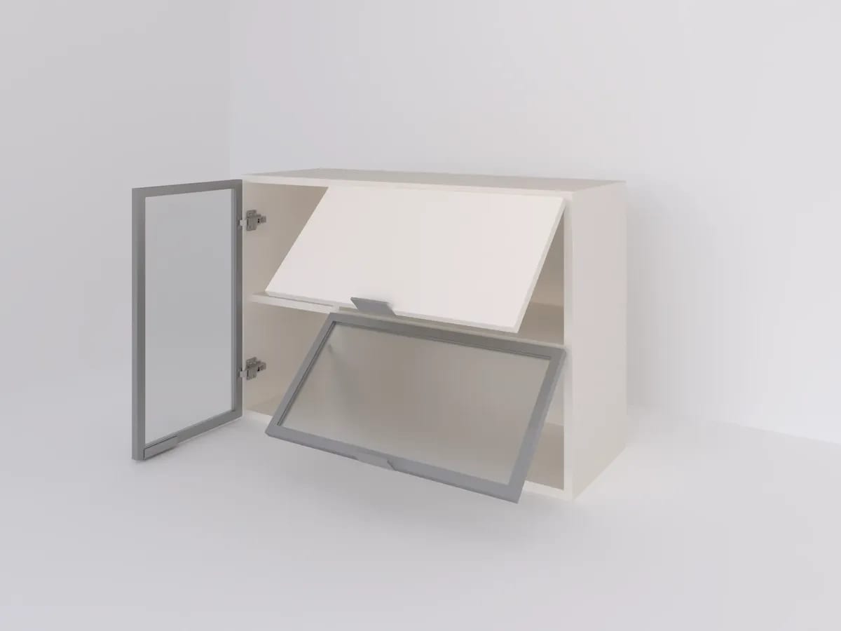 Alacena 90 x 60 doble vidrio con ALUMINIO