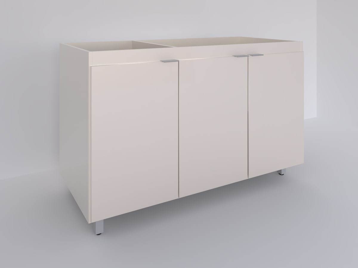 Bajo mesada 1,40 tres puertas