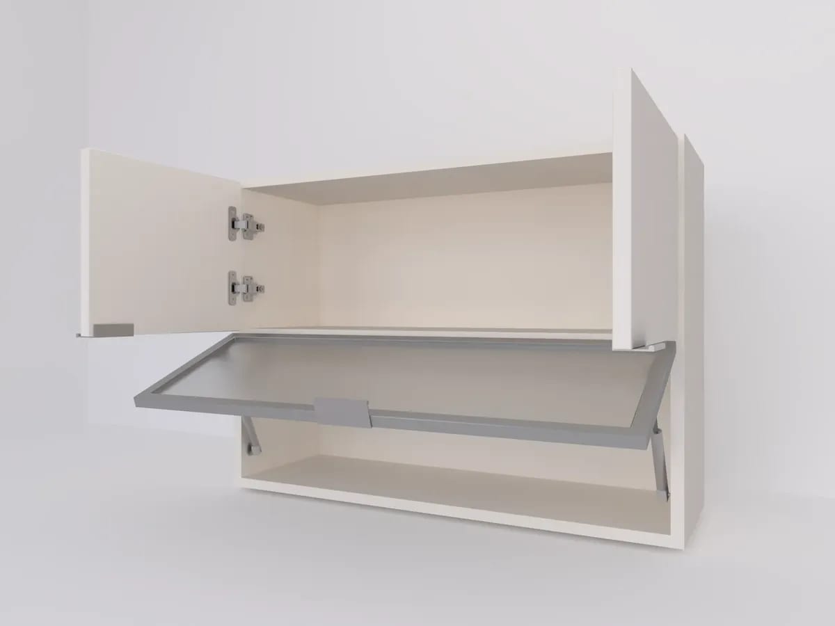 Alacena 80 x 60 vidriada con ALUMINIO