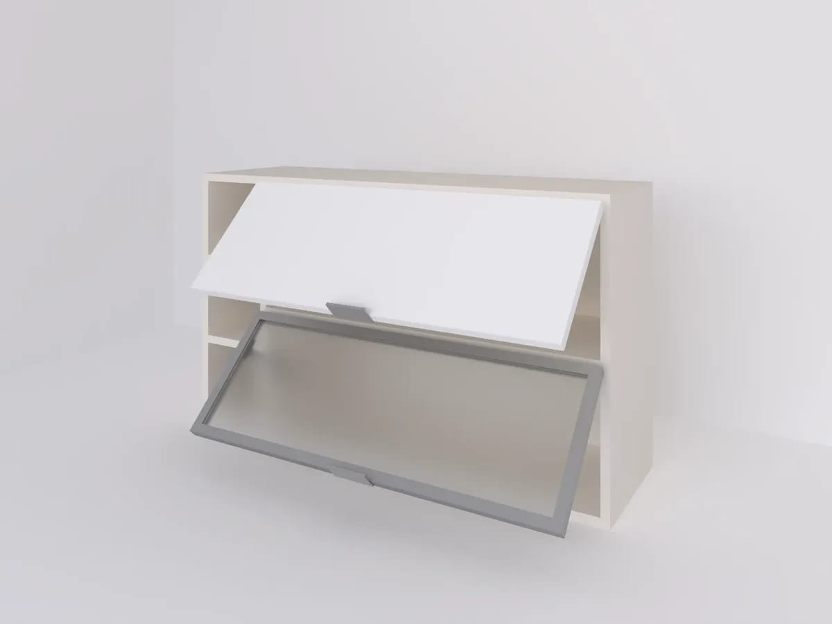 Alacena 1 MT x 60 vidriada con ALUMINIO