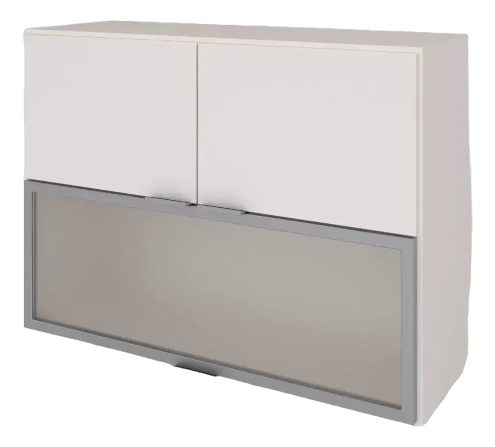 Alacena 80 x 60 vidriada con ALUMINIO