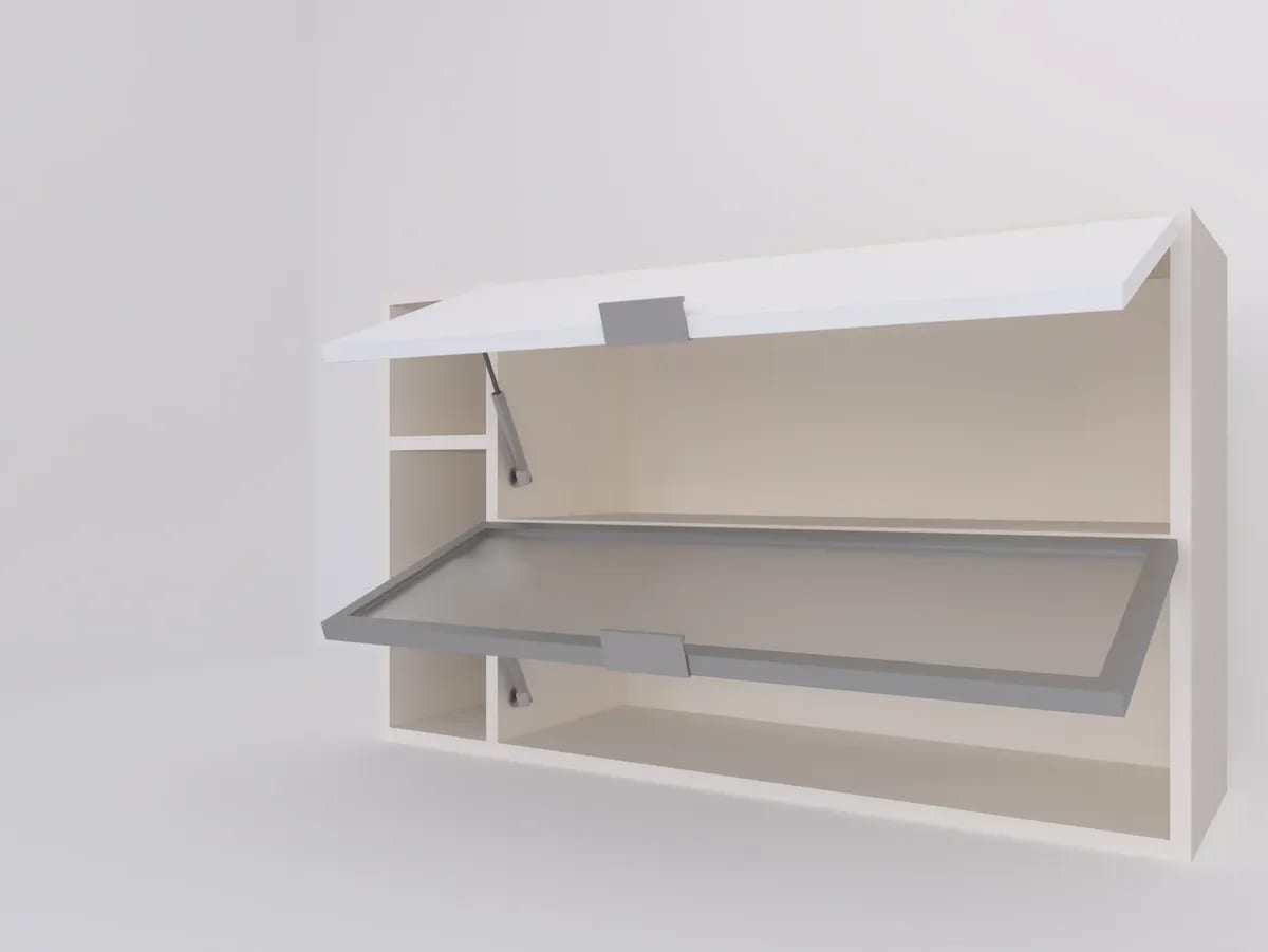 Alacena 1 MT x 60 vidriada con ALUMINIO