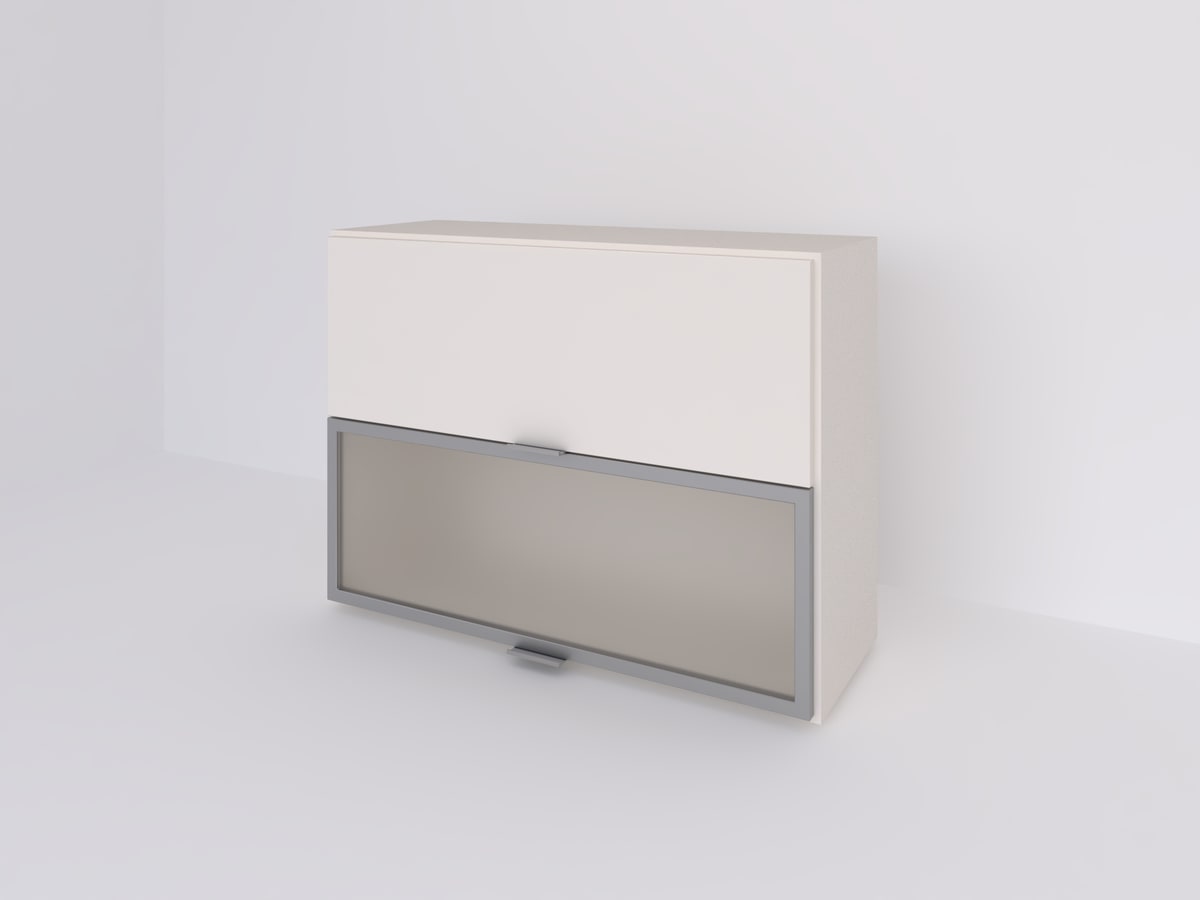 Alacena 80 x 60 vidriada con ALUMINIO